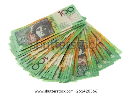 Stok fotoğraf: Stack Of Australian Dollar