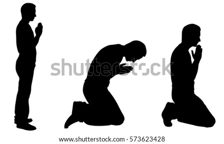 Prayer Silhouette Imagine de stoc © laschi