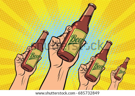 Beer Bottle Popping Stockfoto © studiostoks