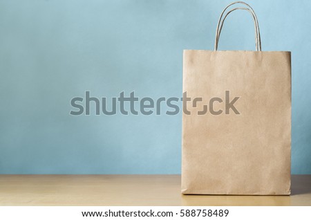 Blue Paper Bag Stock foto © Frannyanne