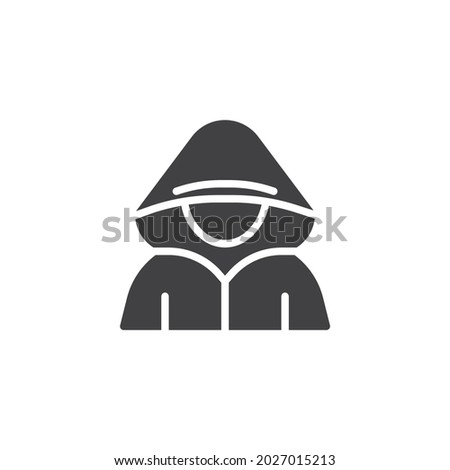 Stok fotoğraf: Pixelated Unrecognizable Hooded Cyber Criminal
