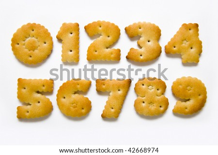 Stock photo: Crackers Numbers