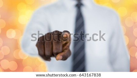 Foto d'archivio: Composite Image Of Businessman Pointing