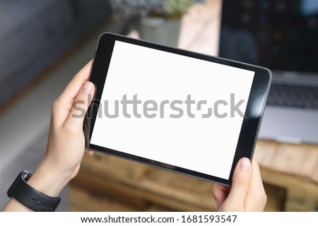 Stock fotó: Sharing Idea On Tablet Screen
