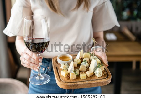 Сток-фото: Wine And Cheese