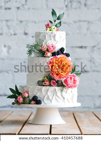 Foto stock: Wedding Cake Details