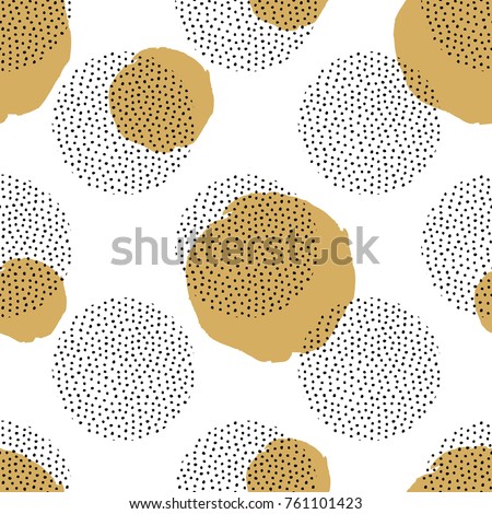 Foto stock: Seamless Modern Vector Pattern With Dots