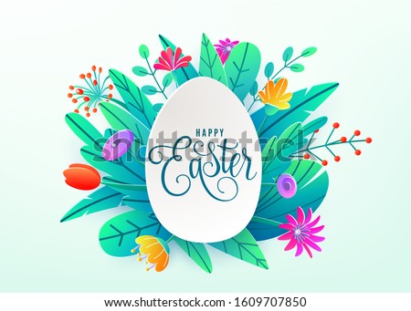 Stock photo: Composite Image Of Happy Easter