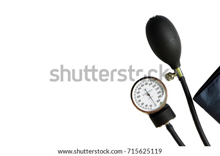 Stock photo: Medical Tools And Equipment - Closeup Of Blood Pressure Meter