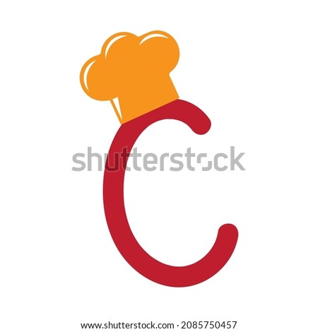 Cook Themed Alphabet Design Concept C Stock foto © sdCrea