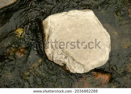 Stock fotó: Lots Of Stepping Stones Across A Stream