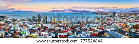 Stok fotoğraf: Reykjavik City Landscape