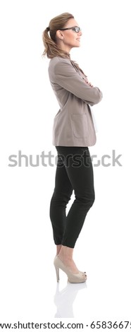 Zdjęcia stock: Side View Of Woman Standing