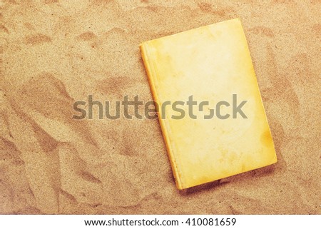 Stock photo: Reading Favourite Classic Old Book On Summer Vacation Beach Holi