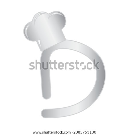 Cook Themed Alphabet Design Concept D Stock foto © sdCrea