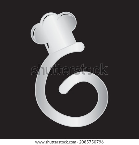 Cook Themed Alphabet Design Concept G Stock foto © sdCrea