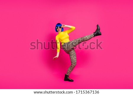 Сток-фото: Woman In Colorful Wig