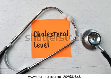 Foto stock: Lower The Cholesterol Concept Of Better Health