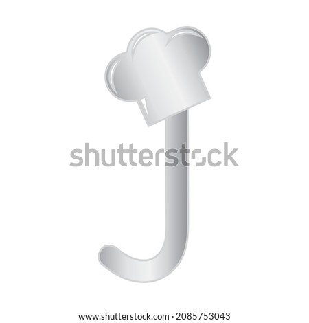 Cook Themed Alphabet Design Concept J Stock foto © sdCrea