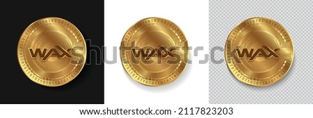 Zdjęcia stock: Wax - Wax The Logo Of Virtual Currency Or Market Emblem