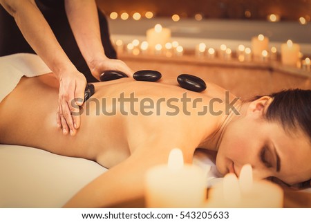 Сток-фото: Hot Stones Procedure