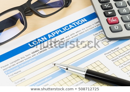 Сток-фото: Loan Application