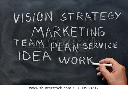 Foto stock: Teamwork Handwritten With White Chalk On A Blackboard