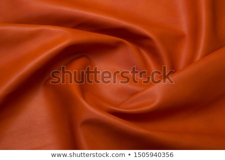 Stock fotó: Orange Leather Background