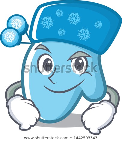 Foto stock: Happy Laughing Smileys On Fingers Of Protective Gloves