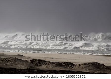 Stock photo: Stormy Sea As Seen From The Beach
