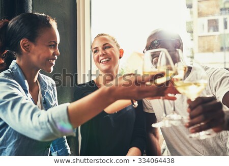 Stock photo: Backlit Bar Glasses