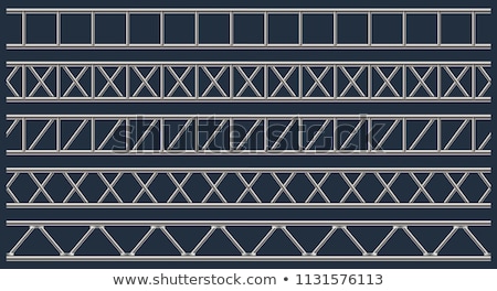 Stock foto: Blank Metal Billboard On The Building