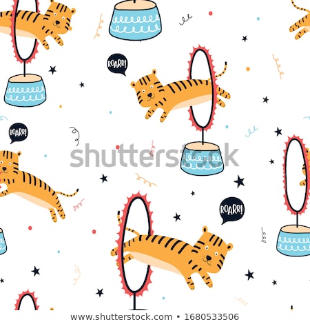 Stockfoto: Sketch Circus Seamless Pattern