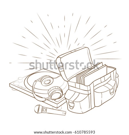 Stock fotó: Turntable Playing Vinyl Music Record