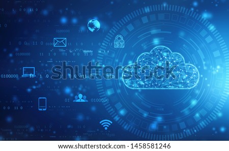 ストックフォト: Cloud Computing Concept Background