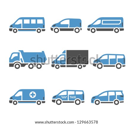 Transport Icons - A Set Of Sixth Stok fotoğraf © Ecelop