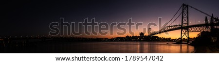 Stock photo: Hercilio Luz Bridge At Sunset