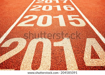 Stock photo: 2015 On Athletics All Weather Running Track