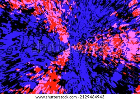 Foto stock: Red Heart Made Of Powder Explosion With Flowers Isolated On Whit