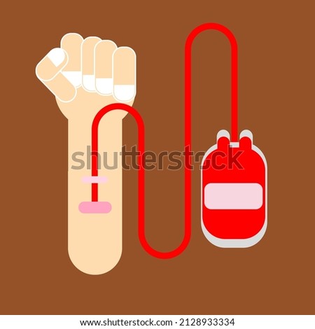 ストックフォト: Blood Donation Medical Background Health Care Vector Medicine Illustration