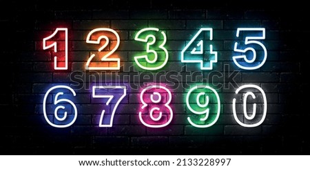 ストックフォト: 0 Number Vector Zero Font Marquee Light Sign Realistic Retro Shine Lamp Bulb 3d Electric Glowing