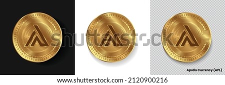 [[stock_photo]]: Apl - Apollo Currency The Logo Of Money Or Market Emblem
