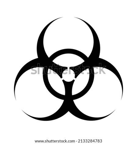 Foto stock: Biological Hazard Related Vector Glyph Icon