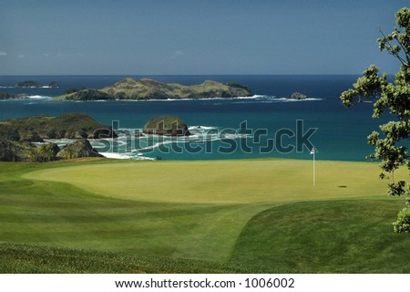 Foto stock: New Zealand Golf Ball