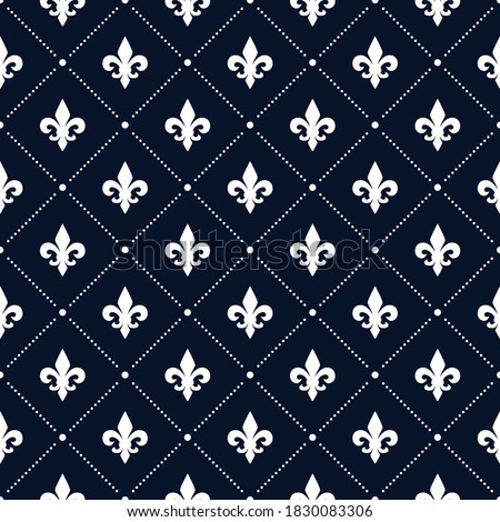 Stock fotó: Seamless Vector Pattern With Royal Lily