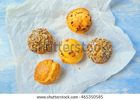 Stockfoto: Homemade Salty Muffins Also Called Proja Pie