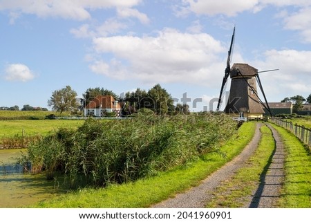 Foto stock: Landscape Near Workum