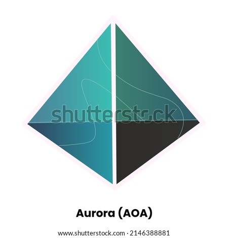 [[stock_photo]]: Aoa - Aurora The Logo Of Crypto Coins Or Market Emblem