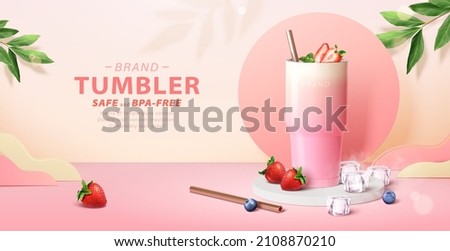 Foto stock: Strawberry Drink