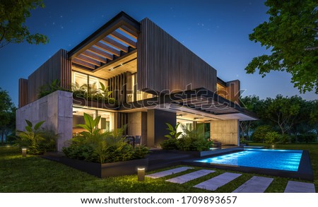 Stock photo: Project Landscaping With Pool